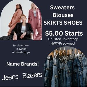 NWT/Nwot‎ Preowned $5.00 Starts